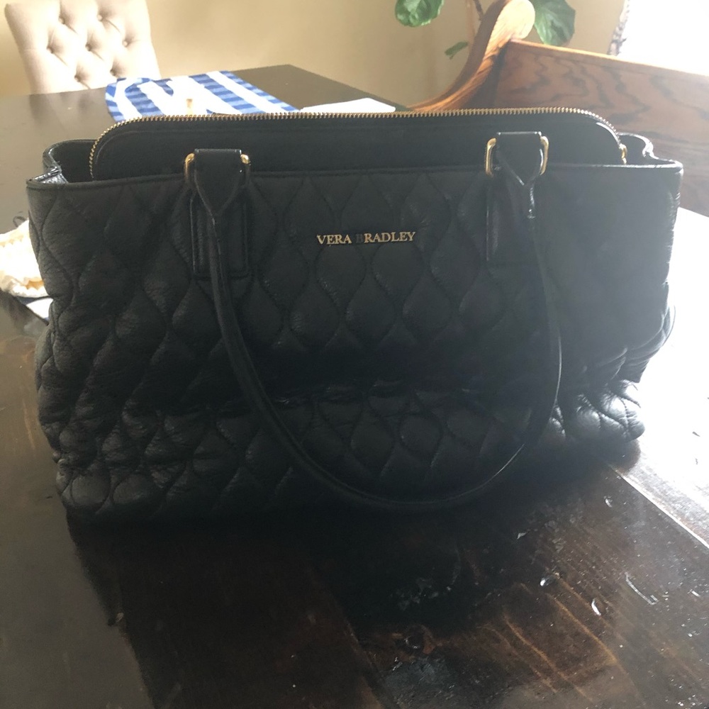 Vera Bradley leather tote and wallet